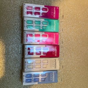 New impress color press- on manicure. Nib-30 nails per box.gel nail breakthrough